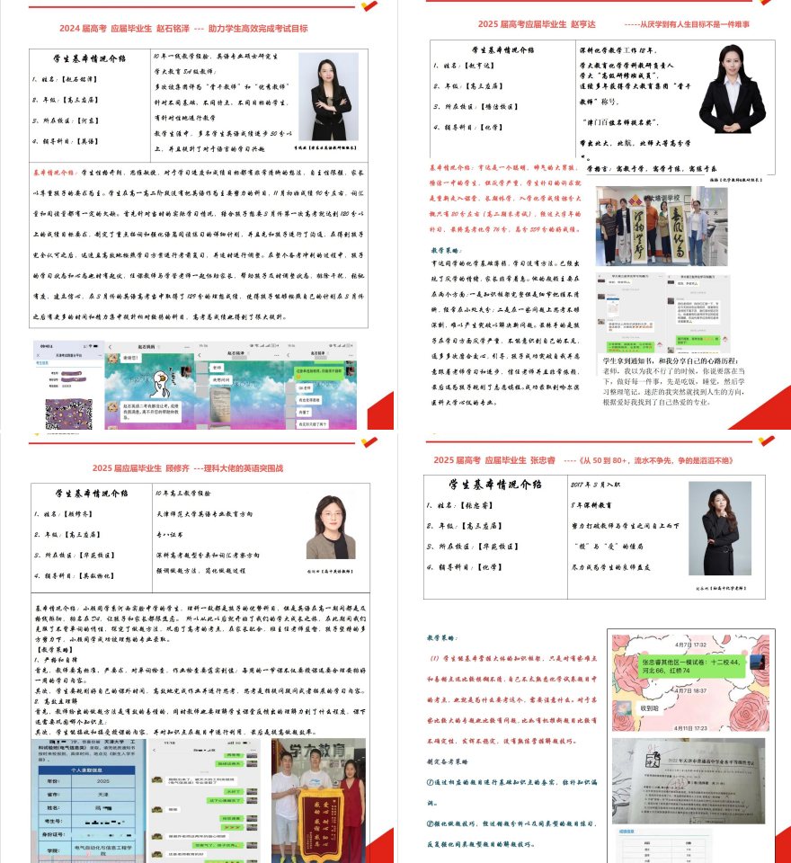 天津学大教育2025届高考应届毕业生学员高分上岸一览