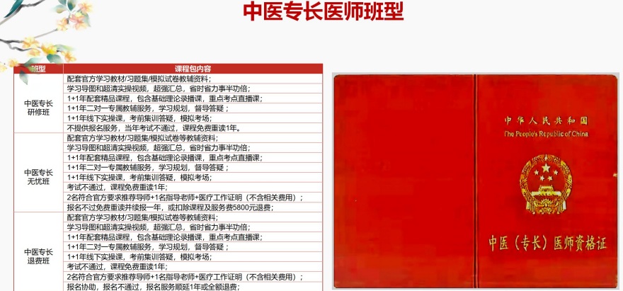 中医专长培训课程