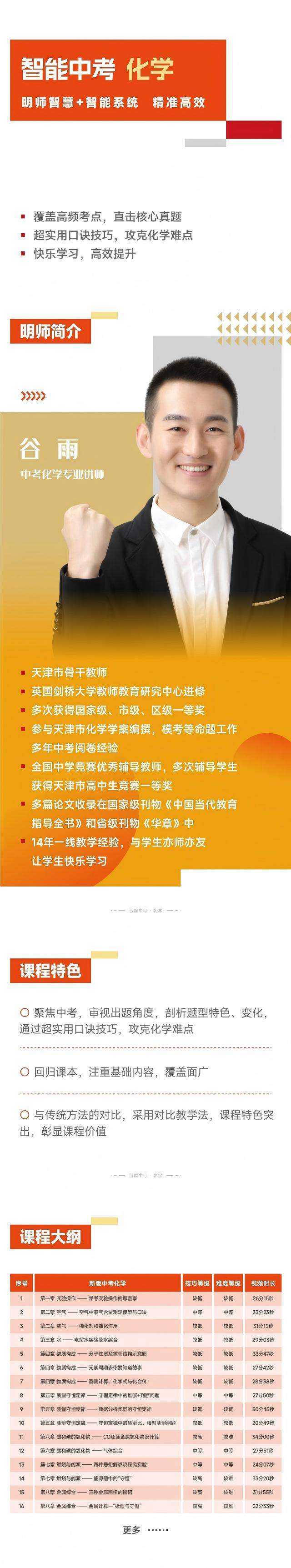 中考化学提分课程