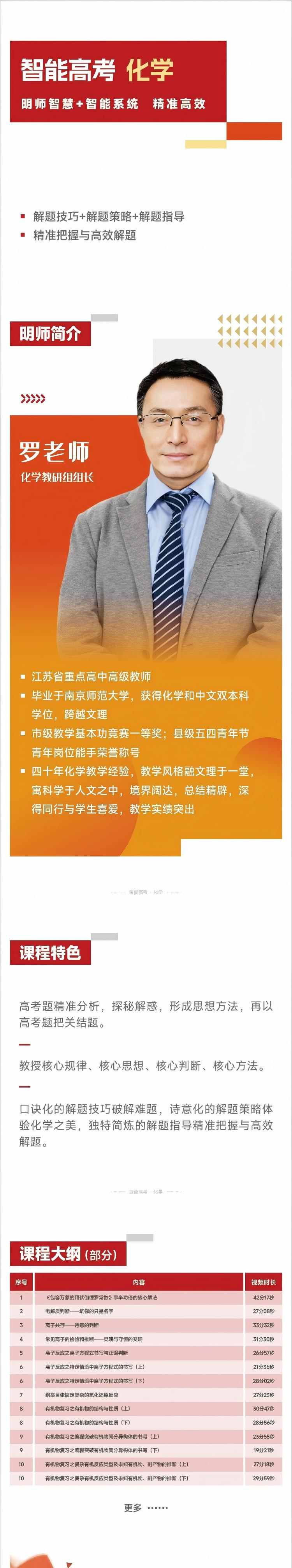 高考化学提分课程