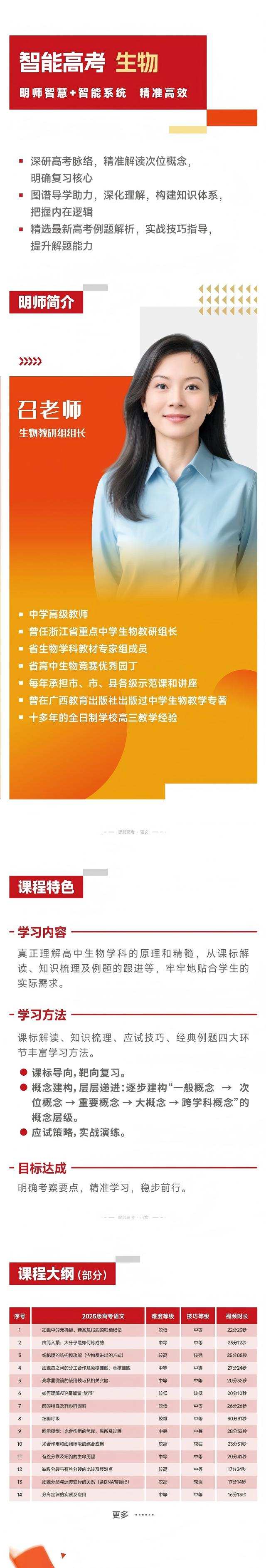 高考生物提分课程