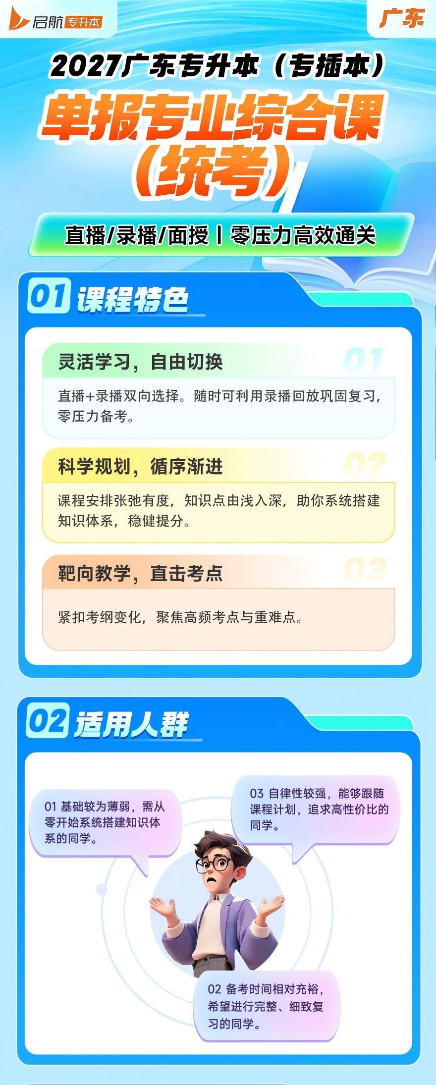 广东专升本单报综合课开课啦！