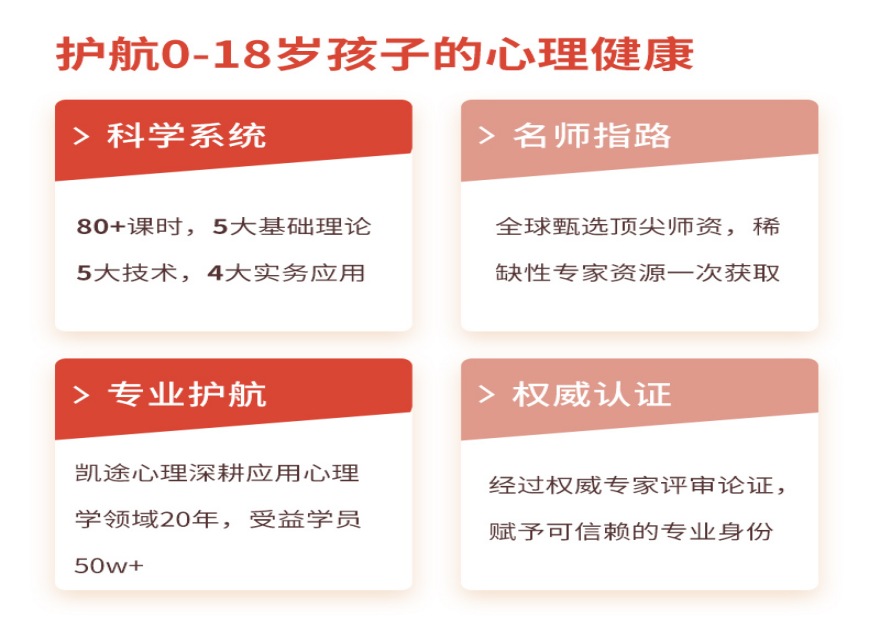 儿童教育指导师（心理咨询方向）专业技能培训