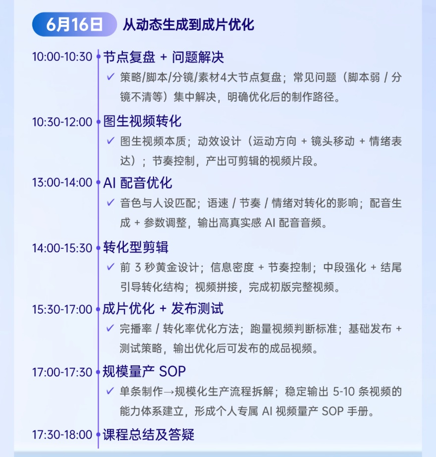 AI视频课程