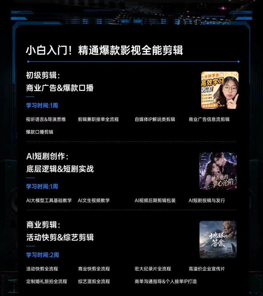 影视后期AIGC全能班