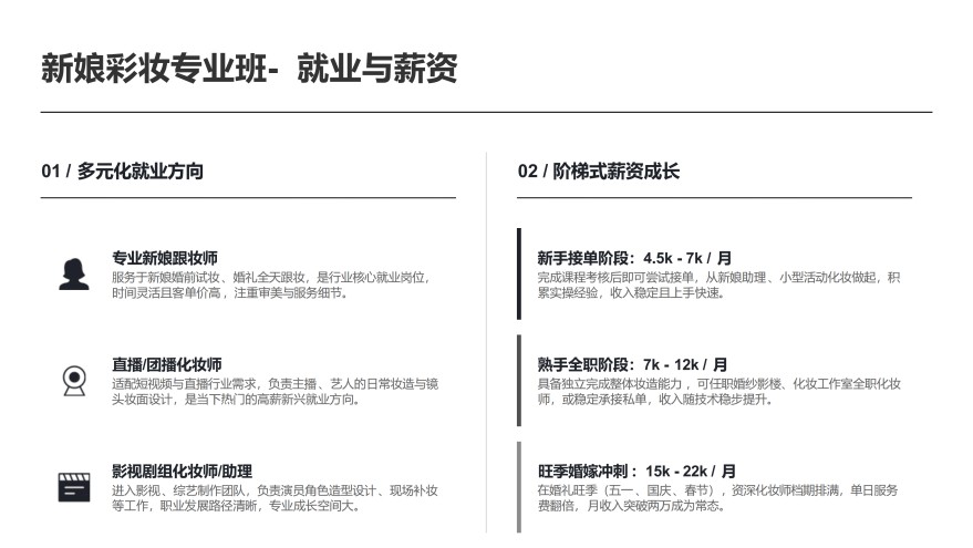 时尚彩妆新娘化妆班开课啦！欢迎咨询！