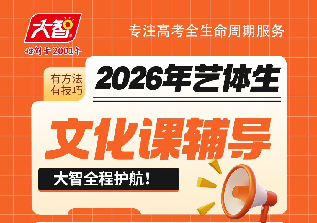 2026年高考艺体生文化课培训班（25人/班）