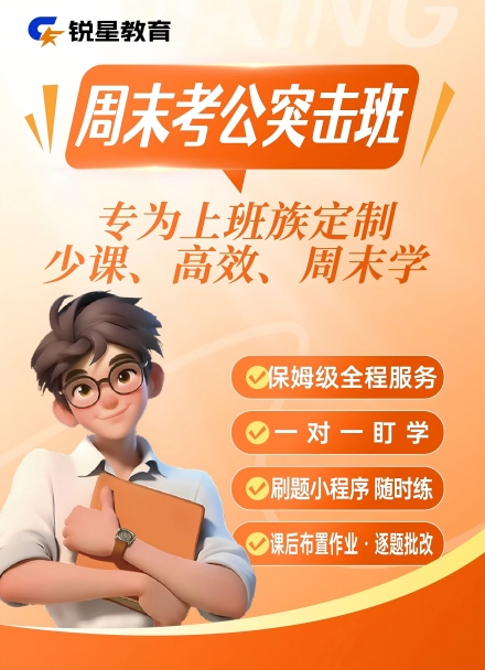锐星公考周末上岸班课程