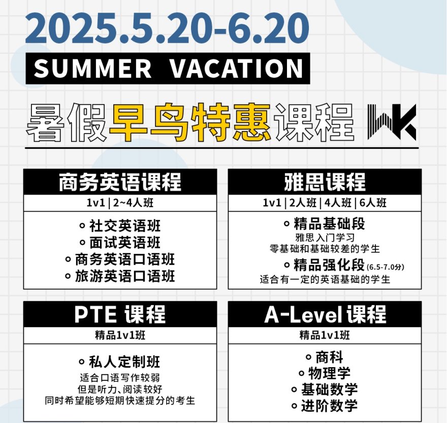 成都10大雅思英语暑假全日制辅导班2025排名一览