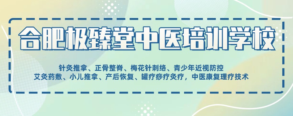 合肥师资厉害的中医师承培训机构名单榜首一览