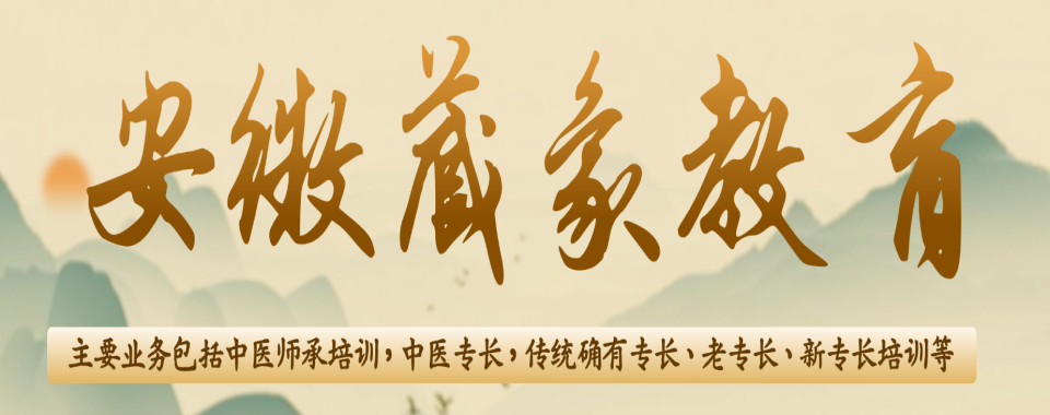 安徽省排行榜前十中医师承培训机构名单一览