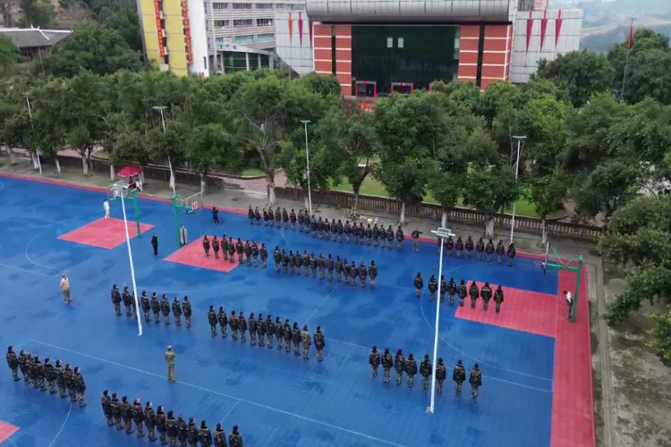 重庆市行知国防素质教育学校校区环境