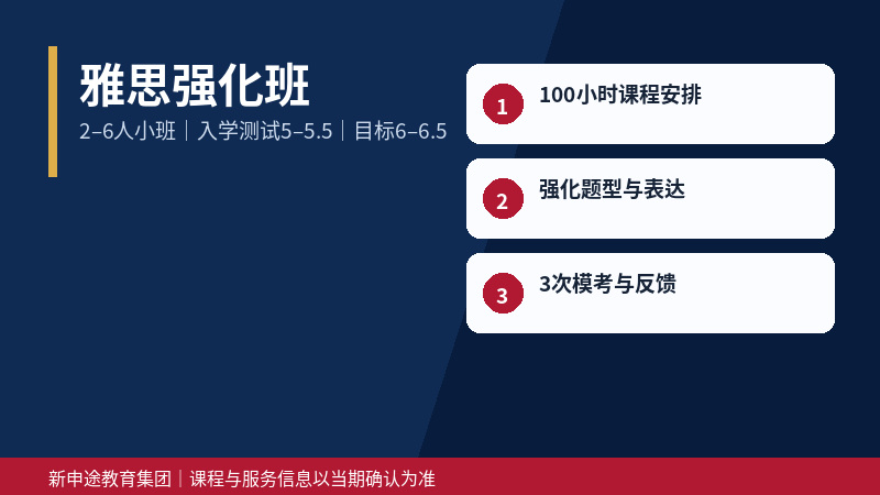 雅思强化班