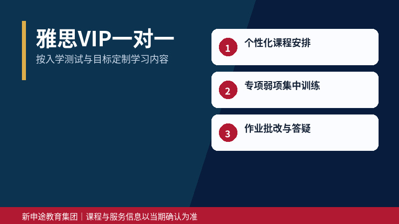 雅思VIP一对一