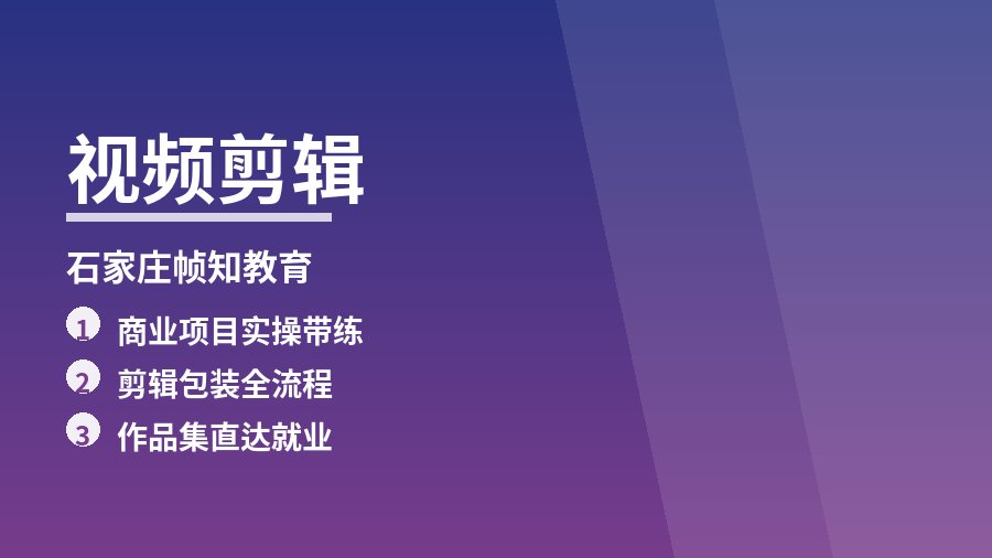 视频剪辑实战班
